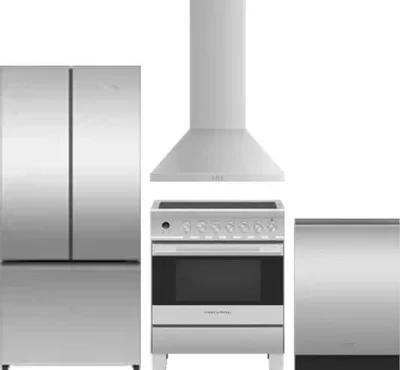 4 Piece Package Includes Refrigerator, Range, Hood And Dishwasher